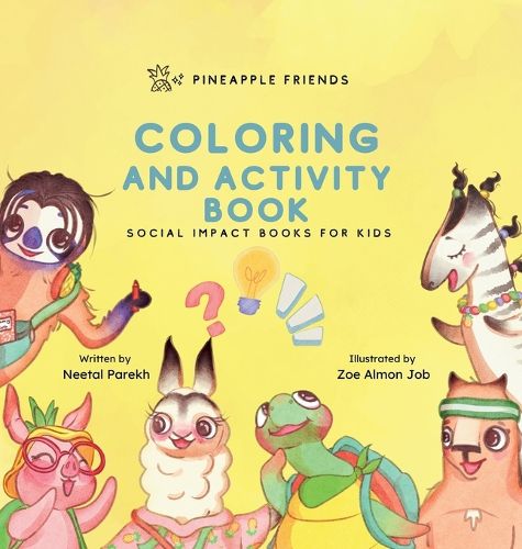 Cover image for Pineapple Friends Coloring and Activity Book