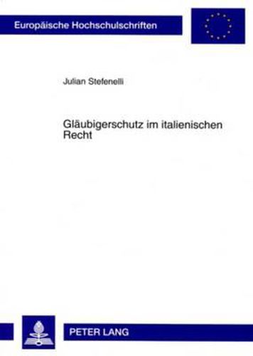 Cover image for Glaeubigerschutz Im Italienischen Recht