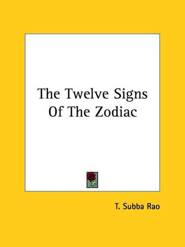 Cover image for The Twelve Signs of the Zodiac