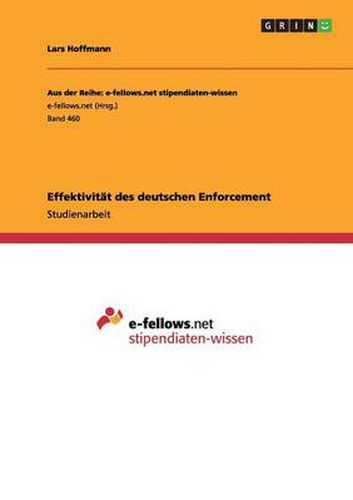 Cover image for Effektivitat des deutschen Enforcement