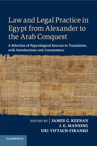 Cover image for Law and Legal Practice in Egypt from Alexander to the Arab Conquest: A Selection of Papyrological Sources in Translation, with Introductions and Commentary