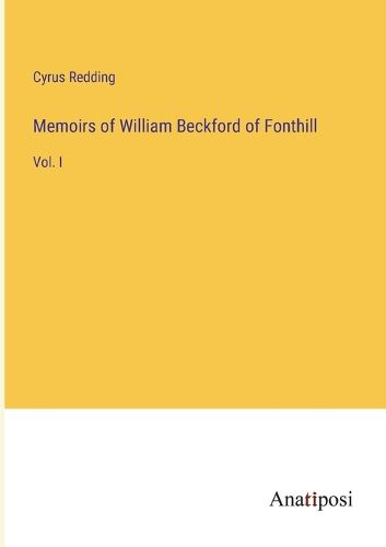 Cover image for Memoirs of William Beckford of Fonthill