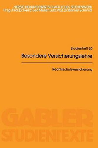 Cover image for Rechtsschutzversicherung