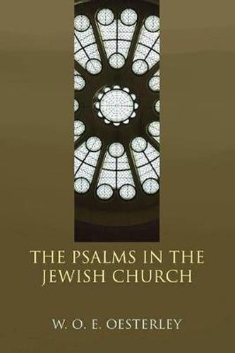 Cover image for The Psalms in the Jewish Church