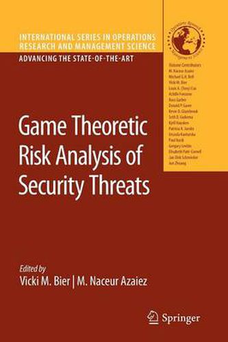 Cover image for Game Theoretic Risk Analysis of Security Threats