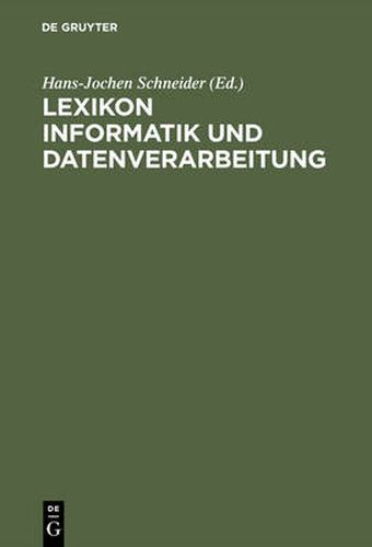 Cover image for Lexikon Informatik und Datenverarbeitung