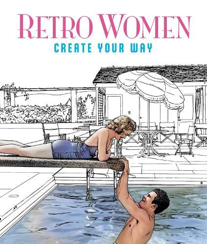Cover image for Retro Women Colouring Book