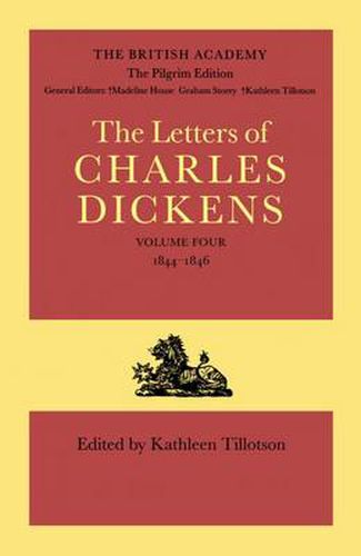 Cover image for The Pilgrim Edition of the Letters of Charles Dickens: Volume 4. 1844-1846