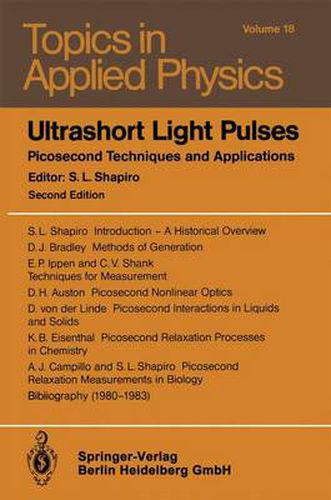 Cover image for Ultrashort Light Pulses: Picosecond Techniques and Applications