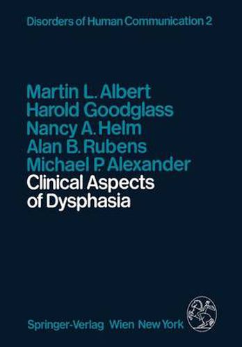 Cover image for Clinical Aspects of Dysphasia