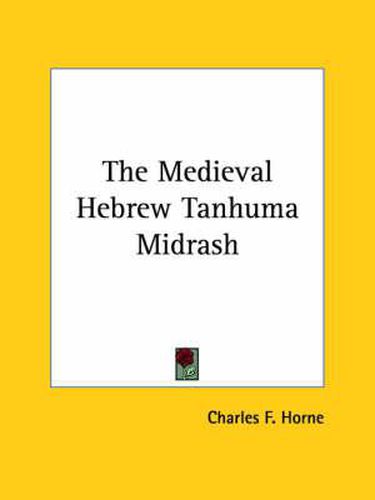 Cover image for The Medieval Hebrew Tanhuma Midrash