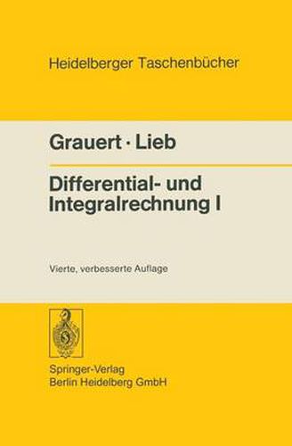 Cover image for Differential- und Integralrechnung I: Funktionen einer reellen Veranderlichen