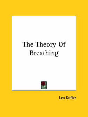 Cover image for The Theory of Breathing