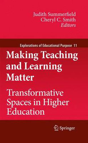 Making Teaching and Learning Matter: Transformative Spaces in Higher Education