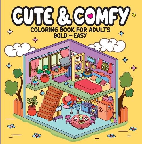 Cover image for Cute & Comfy - Coloring Book for Adults