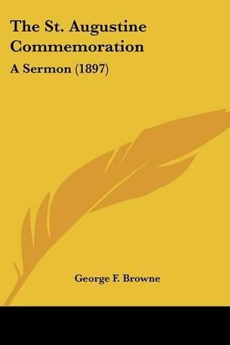 The St. Augustine Commemoration: A Sermon (1897)