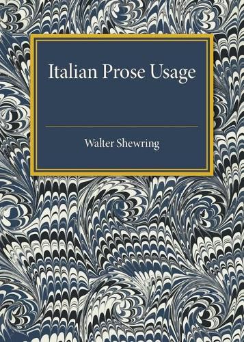 Cover image for Italian Prose Usage: A Supplement to Italian Grammars