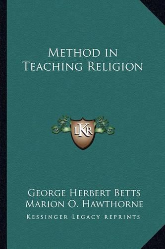 Cover image for Method in Teaching Religion