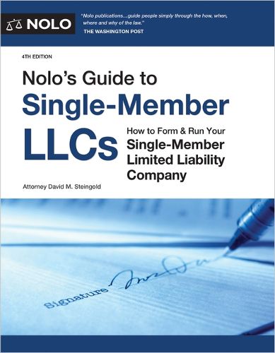 Cover image for Nolo's Guide to Single-Member Llcs