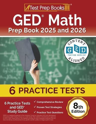 Cover image for GED Math Prep Book 2025 and 2026