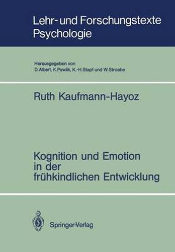 Cover image for Kognition Und Emotion in Der Fruhkindlichen Entwicklung