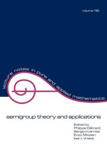 Cover image for semigroup theory and applications