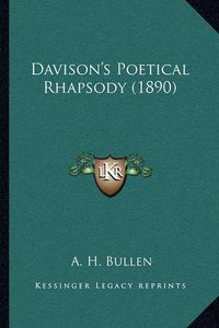 Cover image for Davison's Poetical Rhapsody (1890)