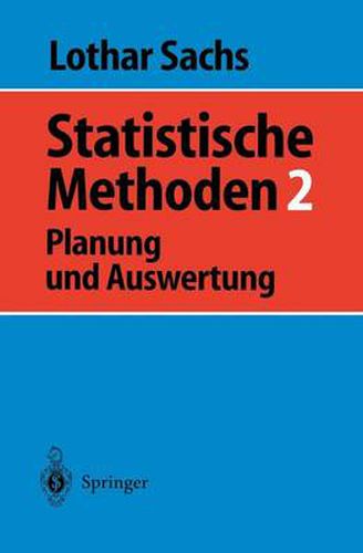 Cover image for Statistische Methoden 2: Planung Und Auswertung