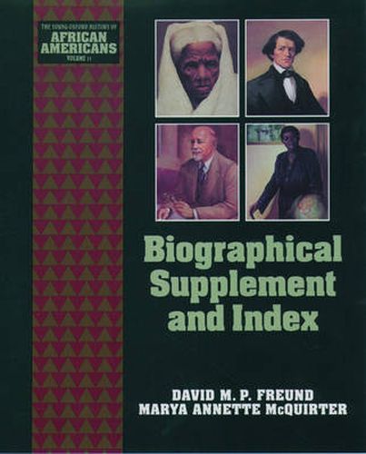 Cover image for Biographical Supplement and Index