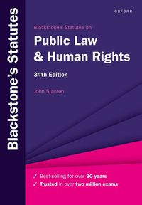 Cover image for Blackstone's Statutes on Public Law & Human Rights