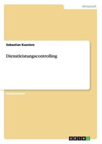 Cover image for Dienstleistungscontrolling