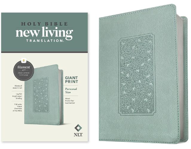 Cover image for NLT Personal Size Giant Print Bible, Filament Edition, Teal