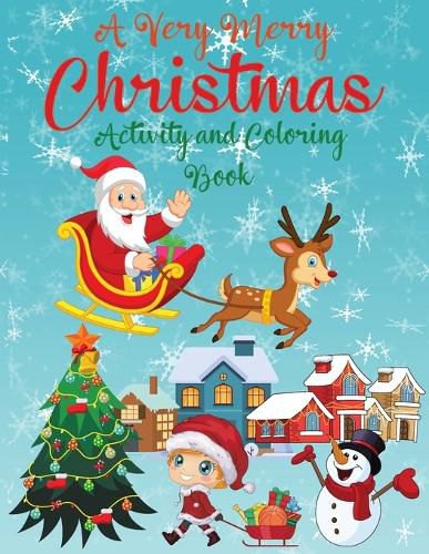 Cover image for A Very Merry Christmas Alphabet Activity Book for Kids Ages 4-8