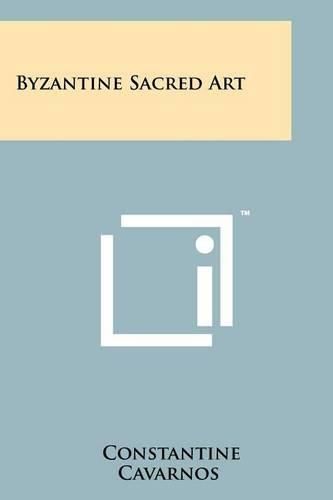 Cover image for Byzantine Sacred Art