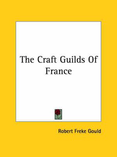 Cover image for The Craft Guilds of France