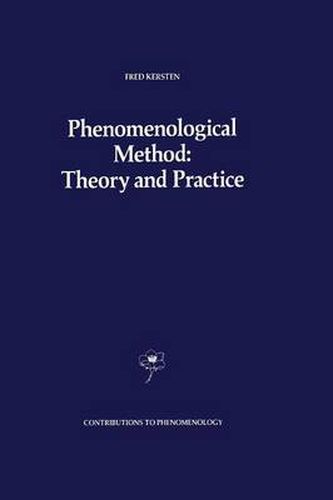 Cover image for Phenomenological Method: Theory and Practice