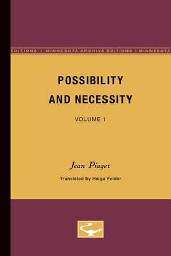 Cover image for Possibility and Necessity: Volume 1