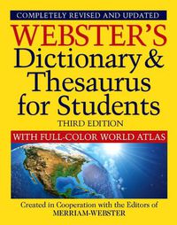 Cover image for Webster's Dictionary & Thesaurus with Full Color World Atlas, Third Edition