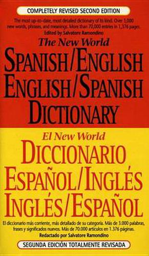 Cover image for The New World Spanish-English, English-Spanish Dictionary: Completely Revised Second Edition