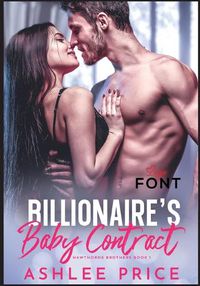 Cover image for Billionaire's Baby Contract Large Font