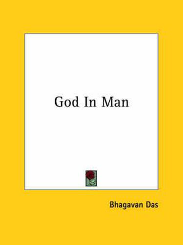 Cover image for God in Man