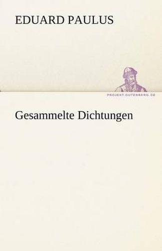 Cover image for Gesammelte Dichtungen