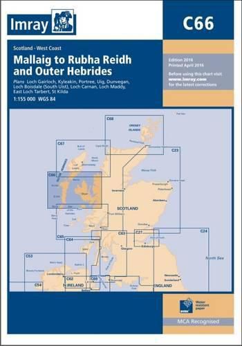 Cover image for Imray Chart C66: Mallaig to Rudha Reidh and Outer Hebrides