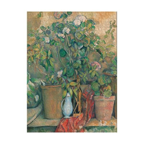 Cover image for Cezanne's Terracotta Pots and Flowers 1000 Piece Jigsaw Puzzle