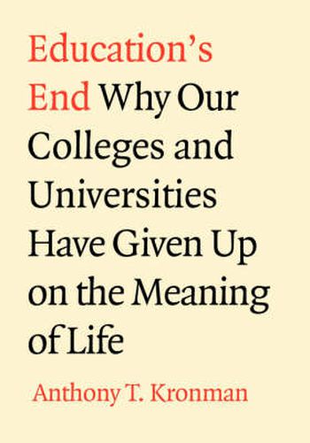 Cover image for Education's End