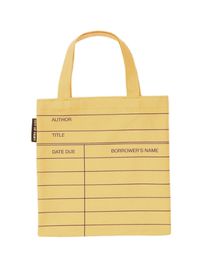 Cover image for Library Card (Yellow) Mini Tote Bag