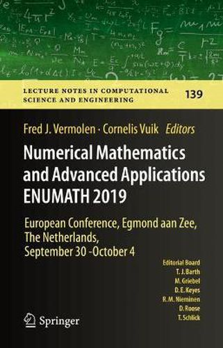 Cover image for Numerical Mathematics and Advanced Applications ENUMATH 2019: European Conference, Egmond aan Zee, The Netherlands, September 30 - October 4