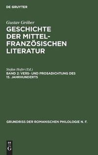 Cover image for Vers- Und Prosadichtung Des 15. Jahrhunderts