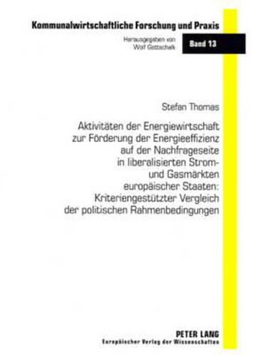 Cover image for Aktivitaeten Der Energiewirtschaft Zur Foerderung Der Energieeffizienz Auf Der Nachfrageseite in Liberalisierten Strom- Und Gasmaerkten Europaeischer Staaten: Kriteriengestuetzter Vergleich Der Politischen Rahmenbedingungen