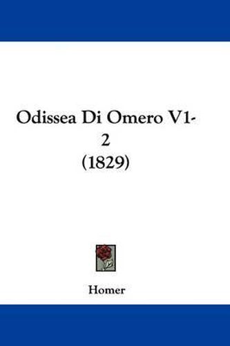 Cover image for Odissea Di Omero V1-2 (1829)